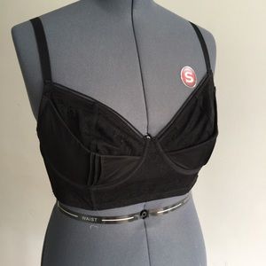 Multi-fabric Lace and Mesh Bra